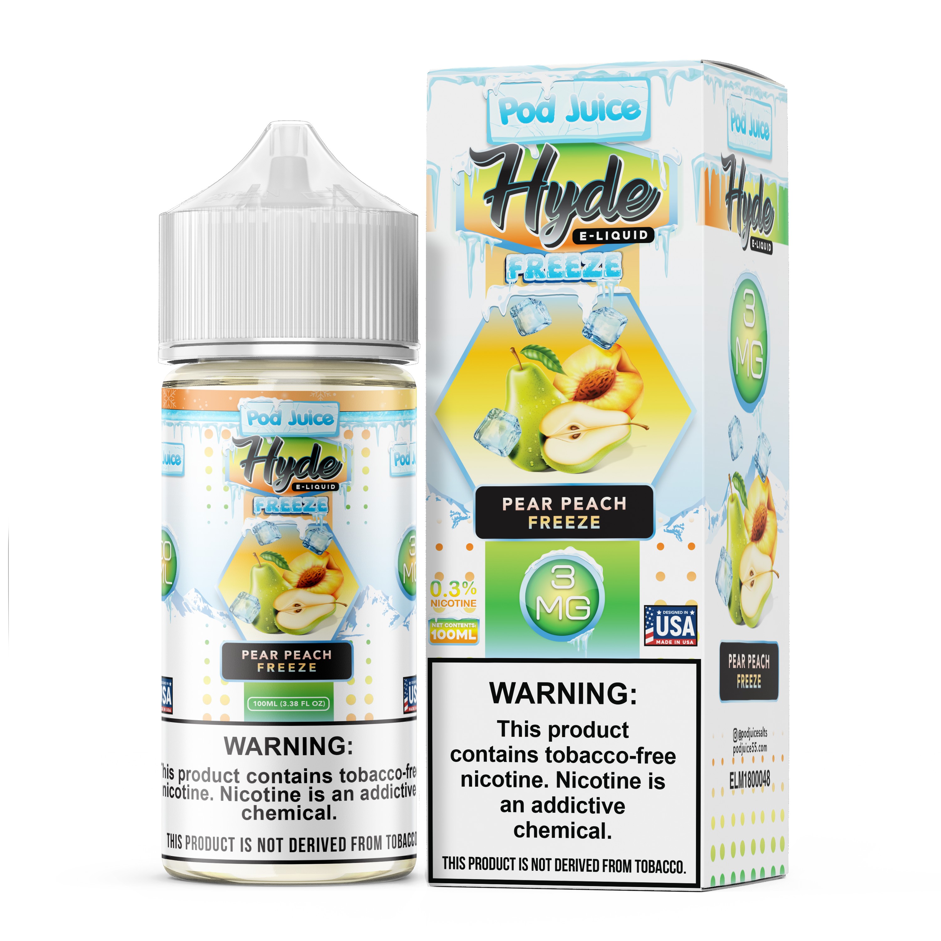 Hyde Pod Juice Synthetic Peach Pear Freeze 100mL